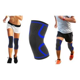 2-Pack Knee Compression Sleeve Support - XL - Blue