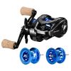 Left Handed Fishing Reel with Spool Carbon Fiber Drag - Blue