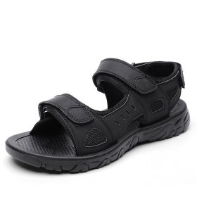 Men Summer Sandal Man Beach Sandal 2022 New Summer Casual Shoes Outdoor Hiking Shoes Mountain Trekking Sandals Big Size 39-47 (Color: Black, size: 39.0)